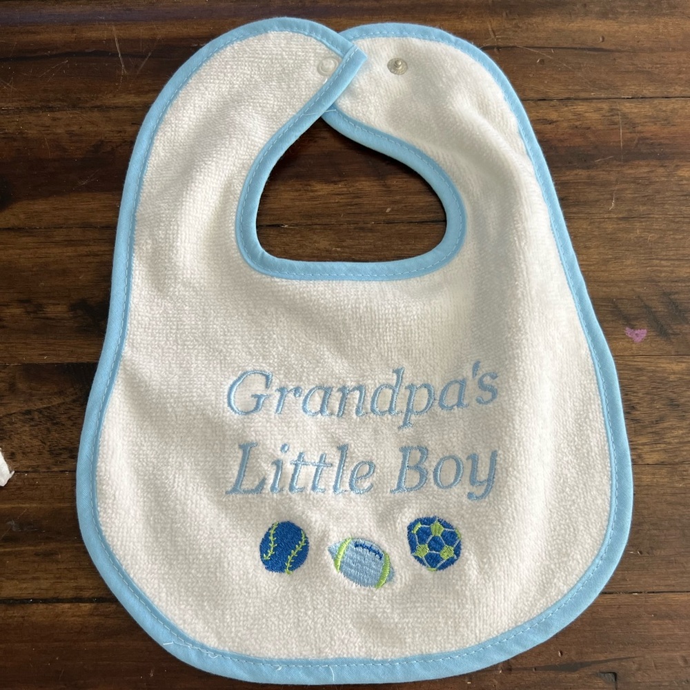 NWOT - Grandpa’s Little Boy Bib